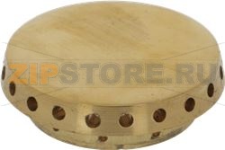 BURNER CAP PRINTED BRASS POLISHED 