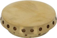 BURNER CAP PRINTED BRASS POLISHED