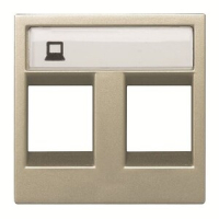 Накладка для двух суппортов/разъёмов, шампань ABB 2CLA221820N1901