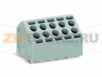 2-проводные клеммы для печатных плат; 1,5; Шаг контактов 5 мм; 8-пол.; Push-in CAGE CLAMP®; 1,50 mm; серые Wago 816-108