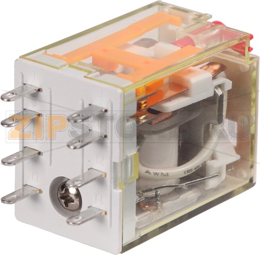 Реле общего назначения 12 A, 12 В/AC, 2CO Shenler RKF2CO512LT 