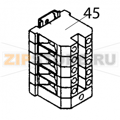Terminal block - earth Fagor FI-100 Terminal block - earth Fagor FI-100Запчасть на деталировке под номером: 45Название запчасти Fagor на английском языке: Terminal block - earth FI-100.