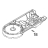 Lower Gear Case Blue Willow KitchenAid 5KSM150PSE