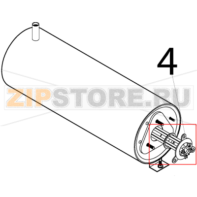 Heating element 6 kW and o-ring Silanos E1000 Heating element 6 kW and o-ring Silanos E1000Запчасть на деталировке под номером: 4