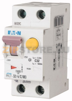 Выключатель автоматический дифференциальный 32/0,03А (AC, DC), 1+N Eaton PFL7-32/1N/B/003-A-DE