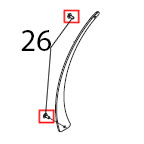 Vite poeliers M4x8 Sirman Anniversario 300 Vite poeliers M4x8 Sirman Anniversario 300Запчасть на деталировке под номером: 26
