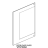 Door glass Unox XL 405