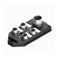 Коробка распределительная, пассивная, M12x1 Turck TB-4M12-5P3-CS19T