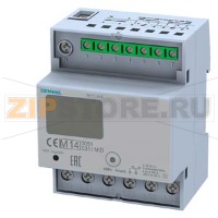 СЧЕТЧИК ЭНЕРГИИ С LCD-ДИСПЛЕЕМ, 3-ФАЗНЫЙ, 80A, 2xS0, 2 ТАРИФА, ПРЯМОЕ ПОДКЛЮЧЕНИЕ CALIBRATED E.G. BY MID COMMUNICATION CAPABLE Siemens 7KT1545