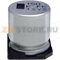 Конденсатор электролитический SMD 10 мкФ, 50 В, 20 %, (ØxH) 5x5.8 мм, 1 шт Panasonic EEEFK1H100UR
