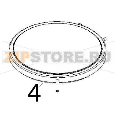 Cover Angelo Po 191PI2V Cover Angelo Po 191PI2VЗапчасть на деталировке под номером: 4