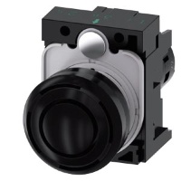 Акустический извещатель, компактное исполнение, пластик, 22 мм, круглый, непрерывный сигнал 2.4 кГц, IP40, звуковое давление мин. 90 дБ, с держателем, ном. питающее напряжение 24 V AC/DC, винтовые клеммы Siemens 3SU1200-6KB10-1AA0