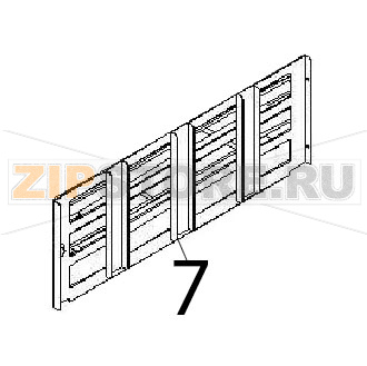 Telaio vassoi DX comp. Angelo Po 2G1PE2E Telaio vassoi DX comp. Angelo Po 2G1PE2EЗапчасть на деталировке под номером: 7