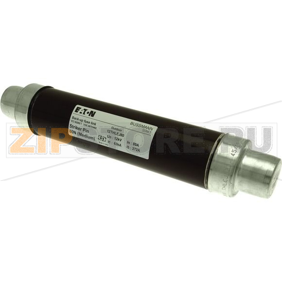 Предохранитель, 80 A, AC 12 kV, 63 кА, 2.5", 64x292 мм, DIN Eaton 12KV 80A 2.5"DIN BROWN RESIN SEAL FUSE 