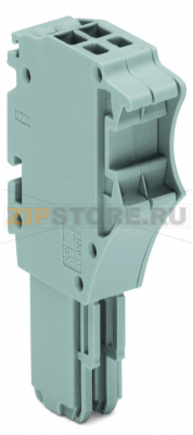 1-проводниковая розетка; 1,5; 2-пол.; 1,50 mm; серые Wago 2020-102 