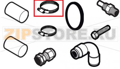Metal clamps 40-60/9 Lainox NAEB101R  Metal clamps 40-60/9 Lainox NAEB101RЗапчасть на сборочном чертеже под номером: 22Название запчасти на английском языке: Metal clamps 40-60/9 Lainox NAEB101R
