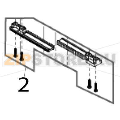 Media holder assembly TSC TX200 Media holder assembly TSC TX200Запчасть на деталировке под номером: 2
