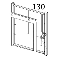 Oven square handle Tecnoinox EFB10DS