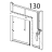 Oven square handle Tecnoinox EFB10DS