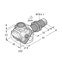 Датчик индуктивный Turck NI15U-EM18WDTC-AP6X