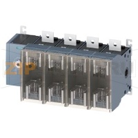 ПРЕДОХРАНИТЕЛЬНЫЙ ВЫКЛЮЧАТЕЛЬ-РАЗЪЕДИНИТЕЛЬ 630A, ТИПОРАЗМЕР 5, 4-ПОЛ FOR LV HRC ПРЕДОХРАНИТЕЛЬ ТИПОРАЗМЕР 2 И 3 БОКОВОЕ УПРАВЛЕНИЕ СЛЕВА БАЗОВЫЙ БЛОК БЕЗ РУЧКИ ПЛОСКИЕ КЛЕММЫ Siemens 3KF5463-4LF11