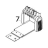 External roll mount assembly (with 3” core label spindle) TSC TX310