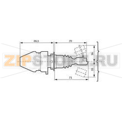 Джойстик промышленный без механической блокировки, 1 ось Baco LM2F 