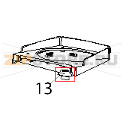 Drive head Hurakan HKN-HBH850 Drive head Hurakan HKN-HBH850Запчасть на деталировке под номером: 13