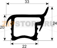 GASKET FOR TROLLEY 675x160 mm