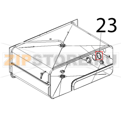 Guarnizione portalampada DE=53.2 Unox XVC 104 Guarnizione portalampada DE=53.2 Unox XVC 104Запчасть на деталировке под номером: 23