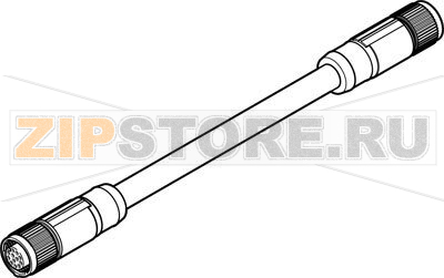 Кабель соединительный 0.5 м Festo NEBS-M12G12-KS-0.5-SM12G12 