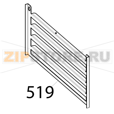 Oven tray runner Tecnoinox PF105GG7 Oven tray runner Tecnoinox PF105GG7Запчасть на деталировке под номером: 519