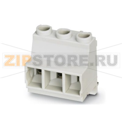 Клеммы для печатного монтажа Phoenix Contact MKDSO 2,5 HV/ 3L-7,5 KMGY Номинальный ток: 24 А, Номинальное напряжение: 630 В, Размер шага: 7,5 мм, Полюсов: 3, Тип подключения: Винтовые зажимы, Монтаж: пайка, Цвет: cерый, Изделие с боковым расположением выводов.Минимальный заказ: 50 шт.Упаковка: 50 шт.