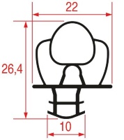 GUARNIZIONE 3 LATI 2020x1030x2020 mm