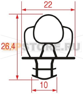 GUARNIZIONE 3 LATI 2020x1030x2020 mm 