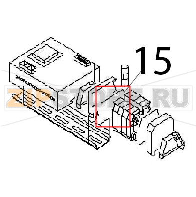 Board terminal Angelo Po 04WFR3ED Board terminal Angelo Po 04WFR3EDЗапчасть на деталировке под номером: 15