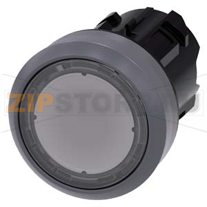 АКТУАТОР КНОПКИ С ВОЗМОЖНОСТЬЮ ПОДСВЕТКИ, 22MM, КРУГЛ., ПЛАСТИК С МЕТАЛЛИЧЕСКИМ ФРОНТАЛЬНЫМ КОЛЬЦОМ, КНОПКА ПРОЗРАЧНАЯ ПЛОСКАЯ, С ФИКСАЦИЕЙ, ДЕБЛОКИРОВКА НАЖАТИЕМ, С ГРАВИРОВКОЙ ЛАЗЕРОМ, ПЕРВЫЕ БУКВЫ СЛОВ - ВЕРХНИЙ РЕГИСТР, ДАЛЕЕ - НИЖНИЙ РЕГИСТР Siemens 