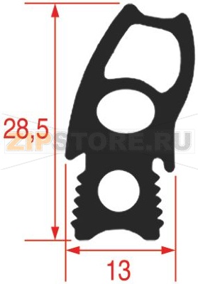 УПЛОТНИТЕЛЬ ДЛЯ ДВЕРЦЫ ПЕЧИ 760X470 ММ 