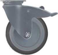 SWIVELLING CASTOR W/PLATE W/BRACKET