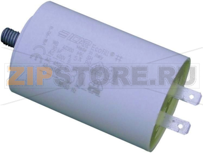 Конденсатор MKP для электродвигателей, 10 мкФ, 450 V/AC, 5 %, 30x71 мм, 1 шт Weltron WB40100/A 