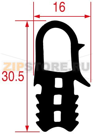 УПОТНИТЕЛЬ ДВЕРИ 610X480ММ MKN 10012489 