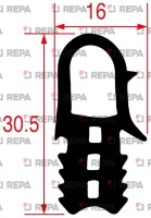 УПОТНИТЕЛЬ ДВЕРИ 610X480ММ MKN 10012489