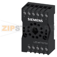 ЦОКОЛЬ ДЛЯ ВТЫЧНОГО РЕЛЕ 1, МОНТАЖ НА DIN-РЕЙКУ, 11-ПОЛ., КРУГЛ., ШИРИНА 38 MM Siemens LZS:MT78750