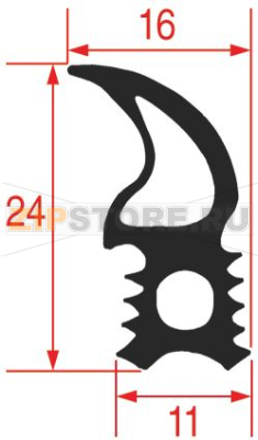 GASKET FOR OVEN DOOR 780x442 mm 