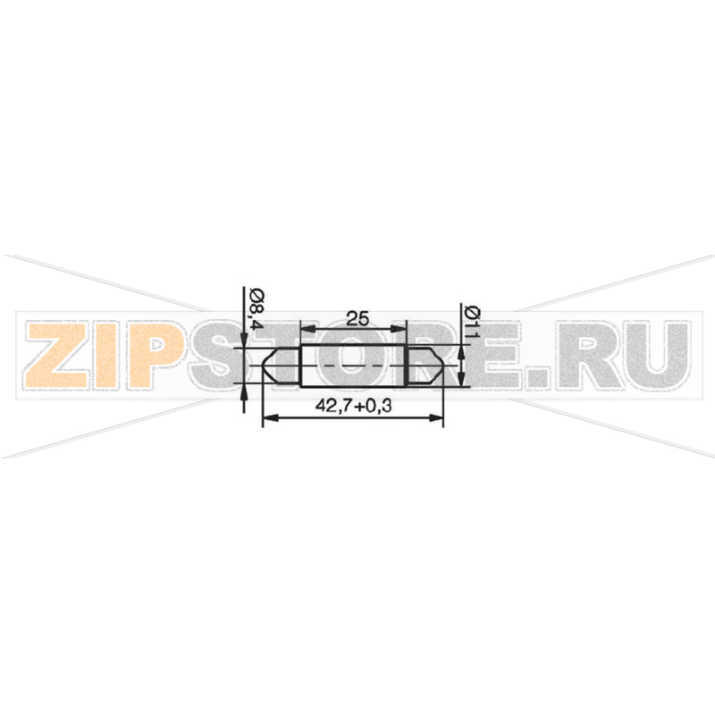 Лампа светодиодная 12 В/DC, 12 В/AC, салонная, цоколь: S8.5, синяя, 450 мкд Signal-Construct MSOG114342 