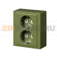 Розетка 16 А, 230 В, зелёная R6025 ABB 2TKA00002968
