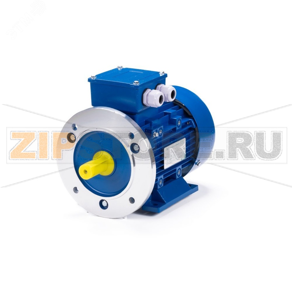 Электродвигатель асинхронный 2.2 кВт, 220/380 В, 1500 об/мин, 3 фазы, IP55 ESQ 01.05.222637 