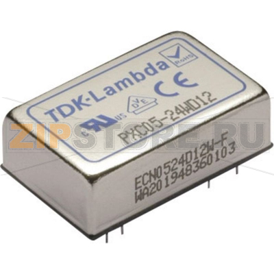 Преобразователь DC/DC 24 В/DC, 15 В/DC 400 mA, 6 Вт, печатный монтаж TDK-Lambda PXC05-24WS15 