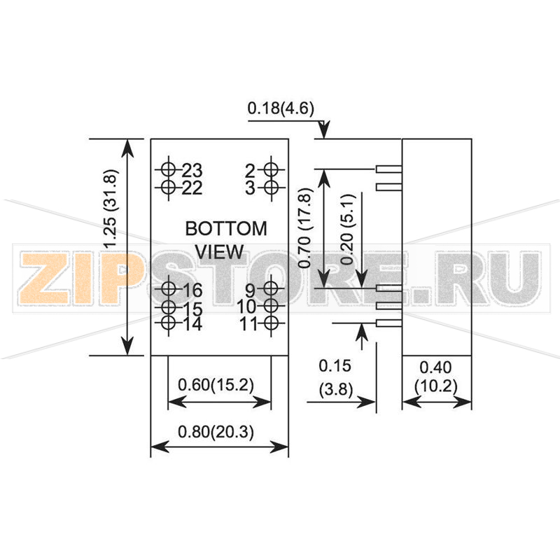 Преобразователь DC/DC 24 В/DC, 15 В/DC 400 mA, 6 Вт, печатный монтаж TDK-Lambda PXC05-24WS15 