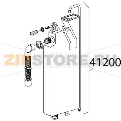 Assieme break tank 3.5 litri Angelo Po KD130EAT Assieme break tank 3.5 litri Angelo Po KD130EATЗапчасть на деталировке под номером: 41200